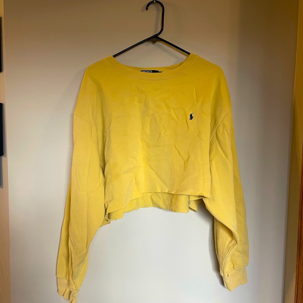 Ralph Lauren | cropped vintage yellow sweatshirt